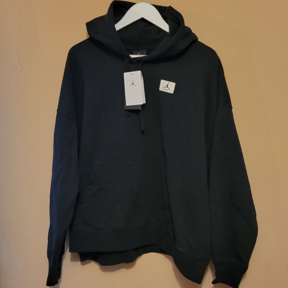 Nike Jordan Essentials Heavyweight Cropped Fleece Hoodie - black - Picture 6 of 11